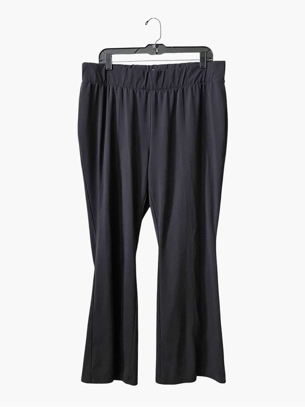 T By Talbots Pull On Flare Leg Stretch Pants Womens Size 2X Black VN5092 Stretch